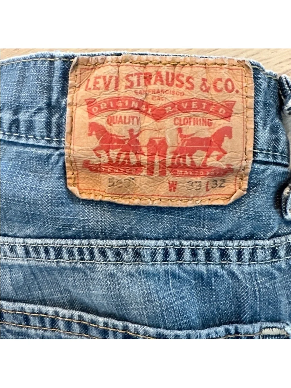 Levi's 569 Loose Straight Fit Denim Jeans 33x32
